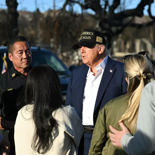 Visiting L.A. after firestorm, Trump focuses on overhauling California water policy