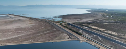 California turns on water to create new wetlands on the shore of the shrinking Salton Sea