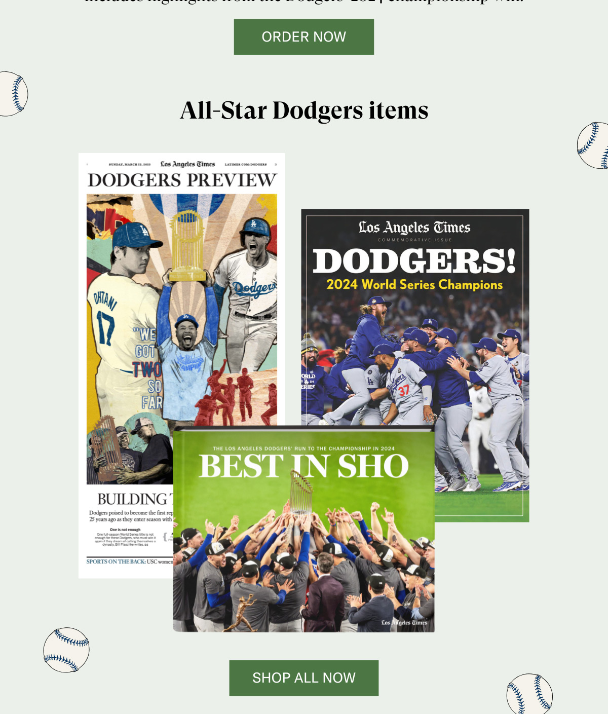 ORDER NOW | All-Star Dodgers items | SHOP ALL NEW