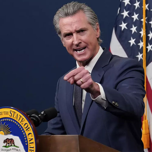 Gov. Gavin Newsom presents his revised state budget during a news conference in Sacramento on May 14. Gov. Gavin Newsom presents his revised state budget during a news conference in Sacramento on May 14.