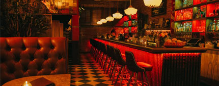 Interior of Real Charmer cocktail bar.