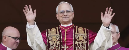 The first American pope is elected in the 2,000-year history of the Catholic Church