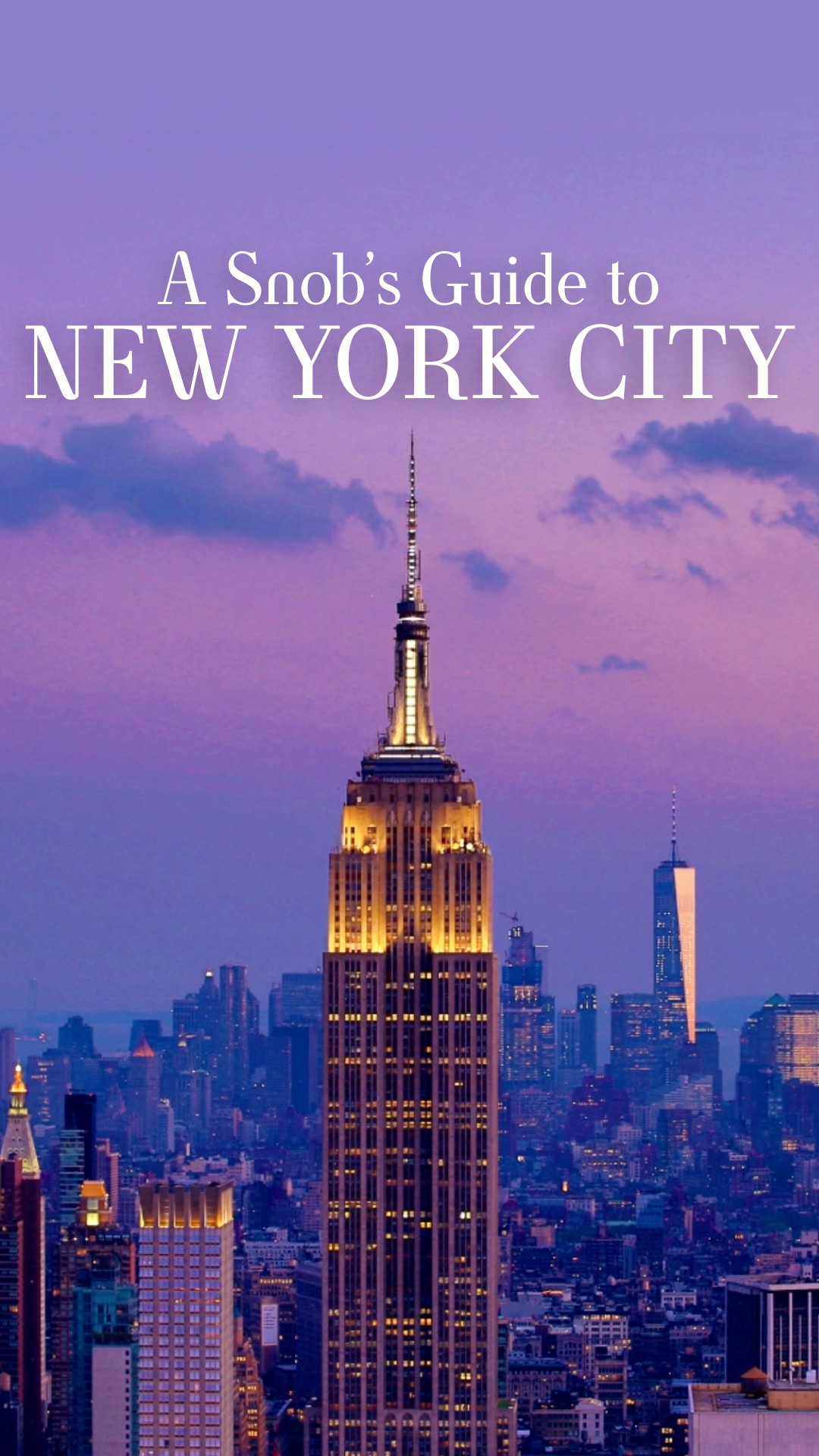 A Snob's Guide to New York City