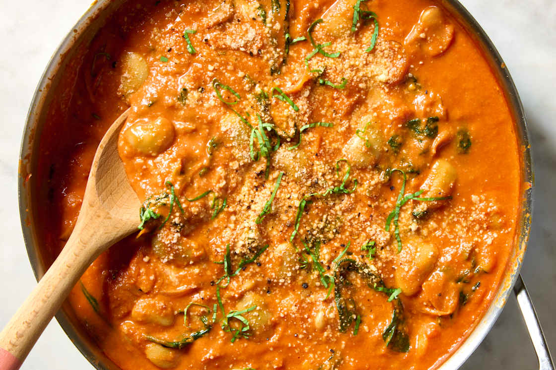 Beans Alla Vodka, One of the Cozy Recipes from Our Guide