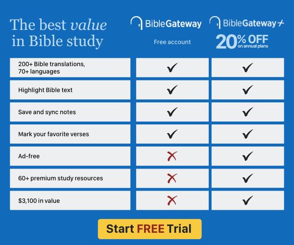 What do I get with Bible Gateway Plus?