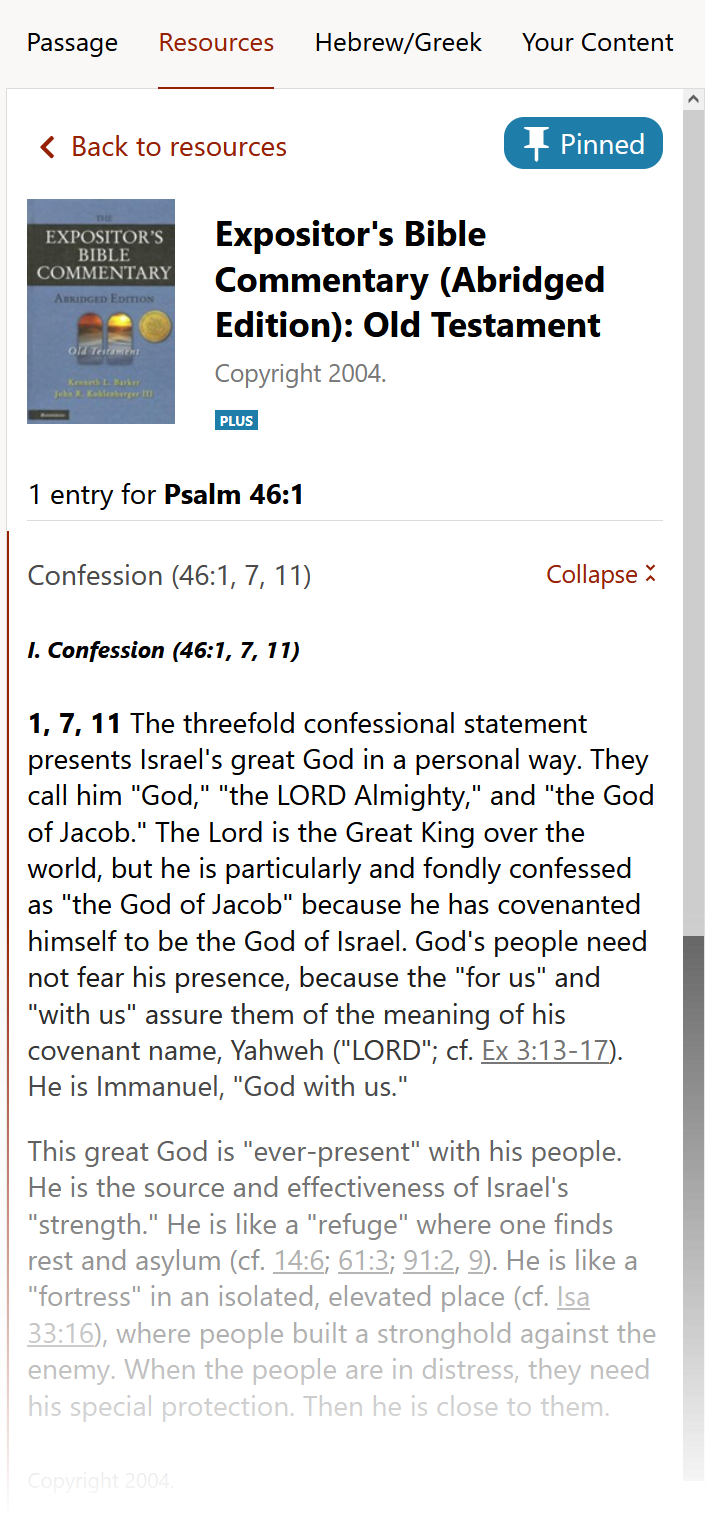 Bible Gateway Plus