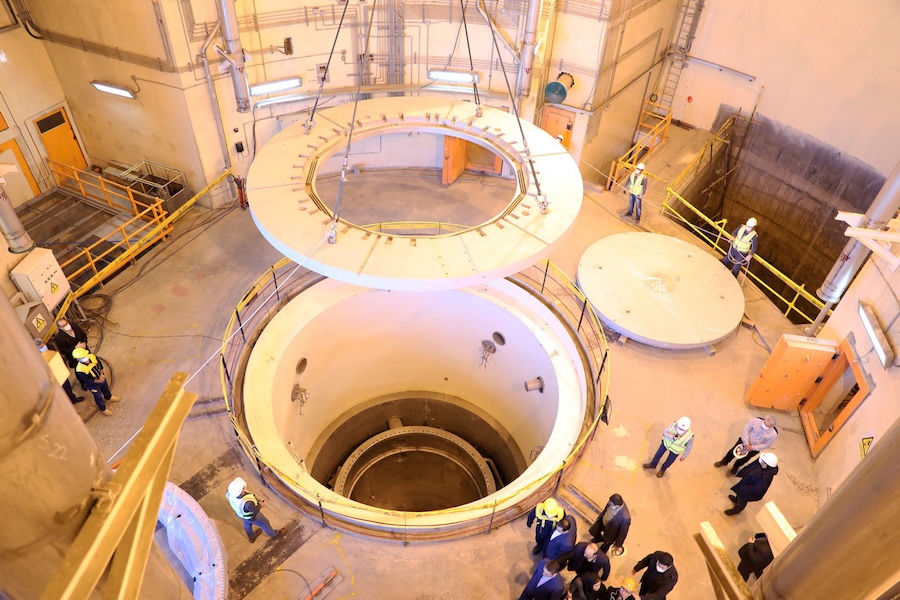 A view of the water nuclear reactor at Arak, Iran, December 2019. (West Asia News Agency/Reuters)