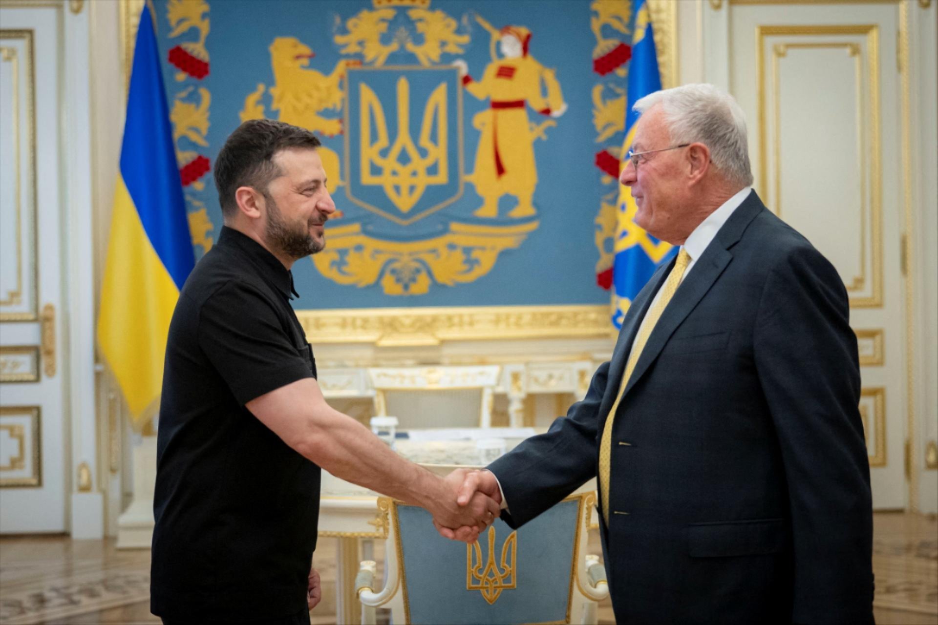 Ukraine's President Zelenskiy meets with U.S. Special Envoy for Ukraine Kellogg, in Kyiv