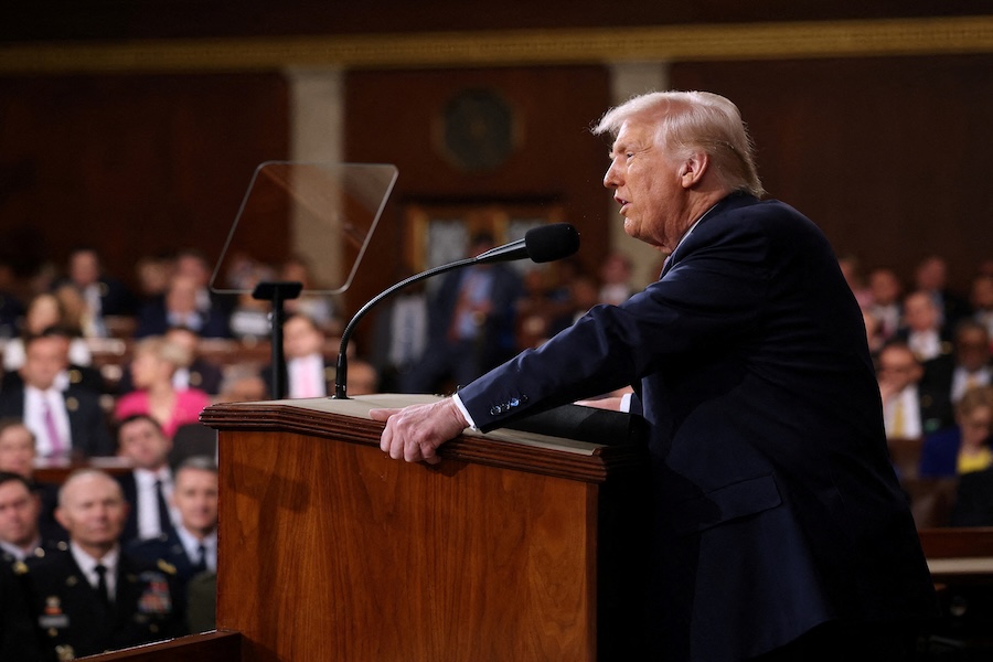 U.S. President Donald Trump addresses a joint session of Congress at the U.S. Capitol on March 04, 2025 in Washington, DC. (Win McNamee/Reuters)