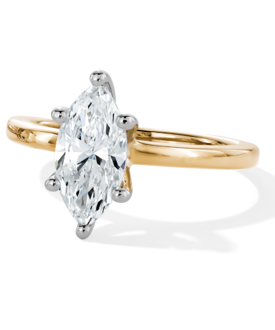 Adore Marquise-Cut Lab-Grown Diamond Solitaire Engagement Ring 1-1/2 ct tw 14K Yellow Gold (F/VS2)
