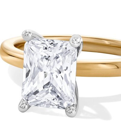 Adore Radiant-Cut Lab-Grown Diamond Solitaire Engagement Ring 2 ct tw 14K Yellow Gold (F/VS2)