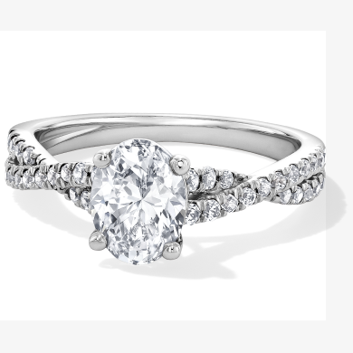 Adore Heirloom Certified Oval-Cut Diamond Engagement Ring 1-1/3 ct tw Platinum