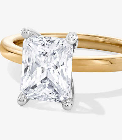 Adore Radiant-Cut Lab-Grown Diamond Solitaire Engagement Ring 2 ct tw 14K Yellow Gold (F/VS2)
