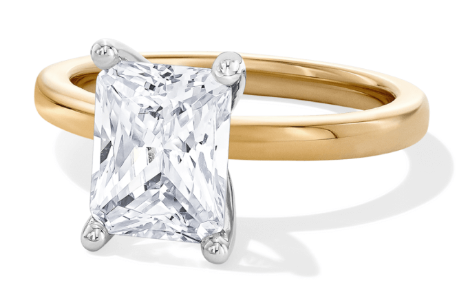 Adore Radiant-Cut Lab-Grown Diamond Solitaire Engagement Ring 2 ct tw 14K Yellow Gold (F/VS2)