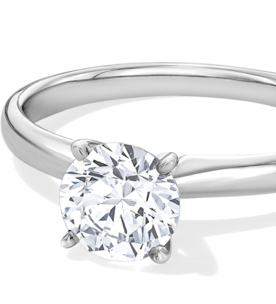 Adore Diamond Solitaire Ring 1 Carat Round-cut 14K White Gold (J/I1)