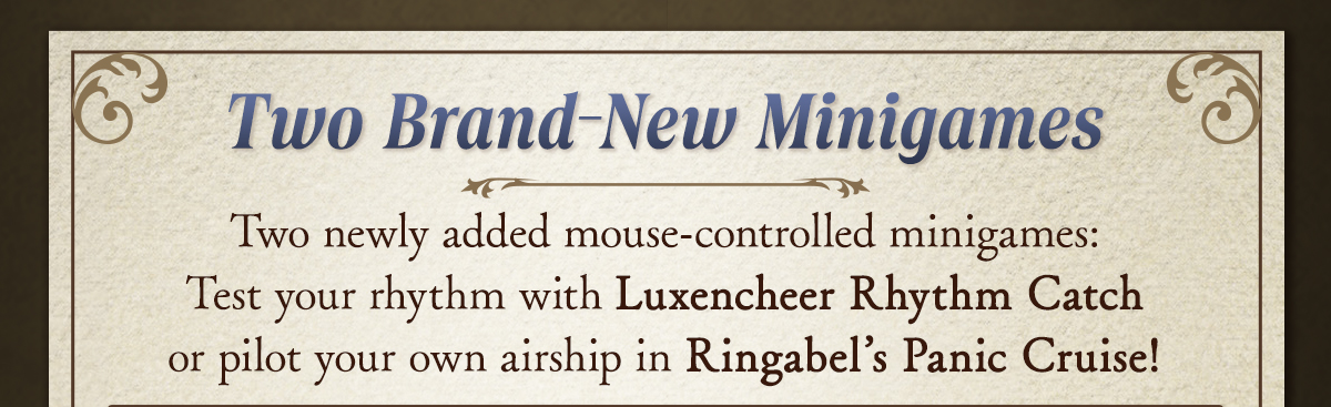 Two Brand-New Minigames