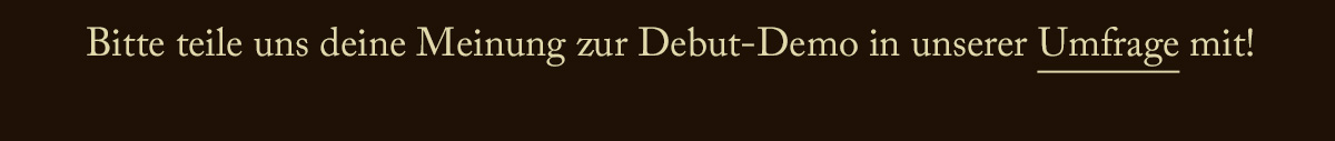 Share your demo experience with the survey