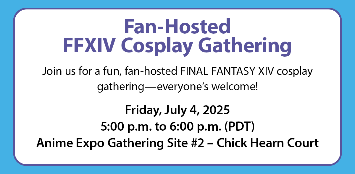 FINAL FANTASY XIV cosplay gathering