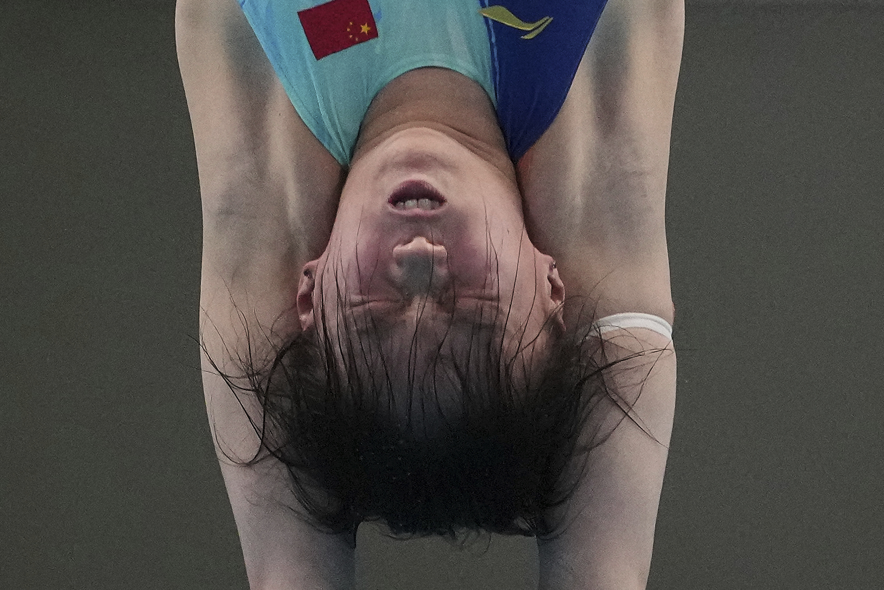 Chen Yuxi competes in the Women's 10m Platform event at the Diving World Cup Super Final in Beijing, Saturday.