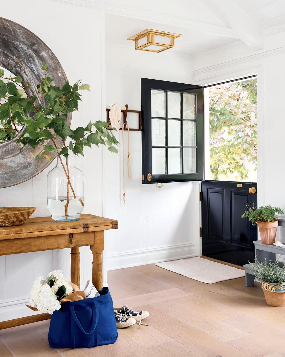 charming entryway with dutch door