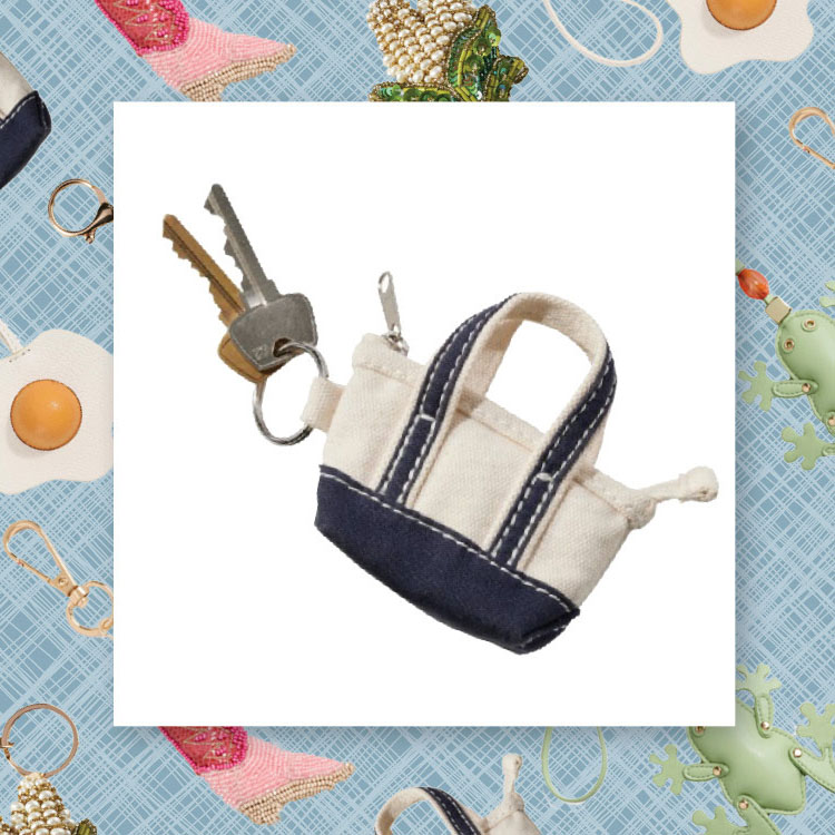 boat and tote purse charm