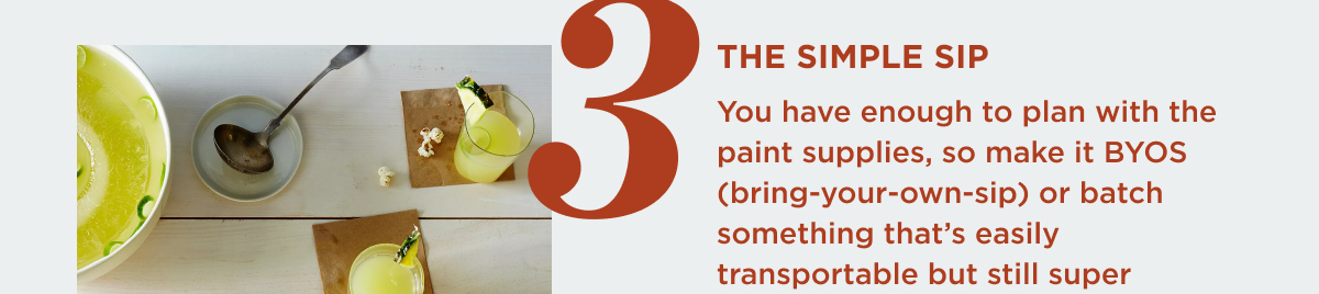 The simple sip.
