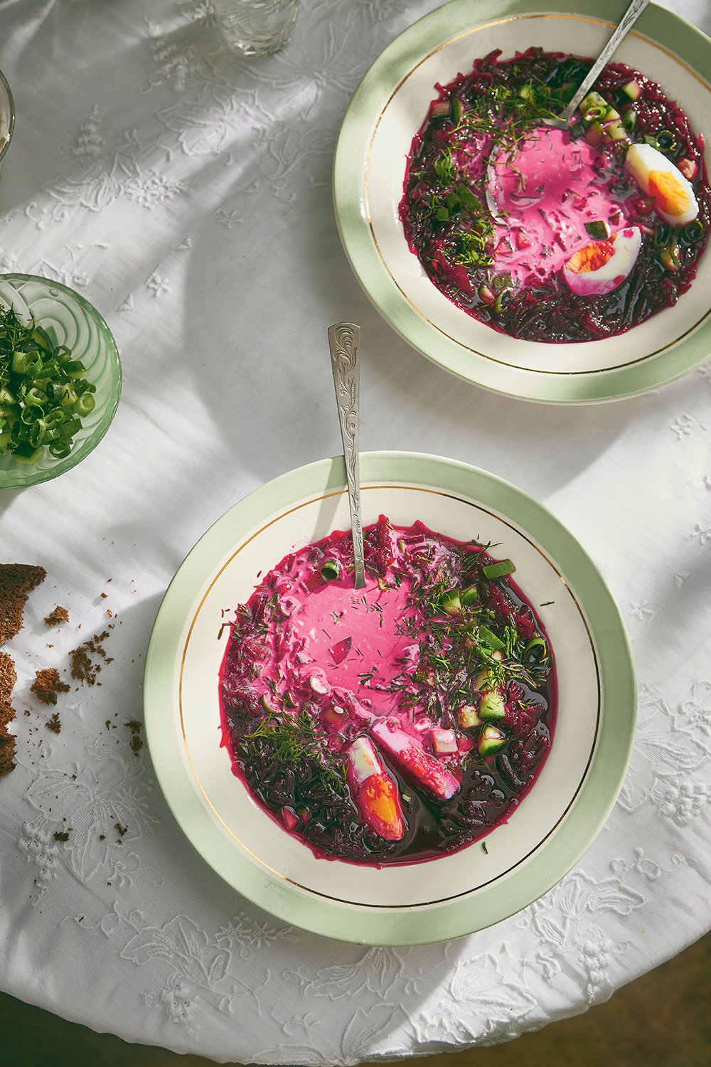 Cold beet borscht