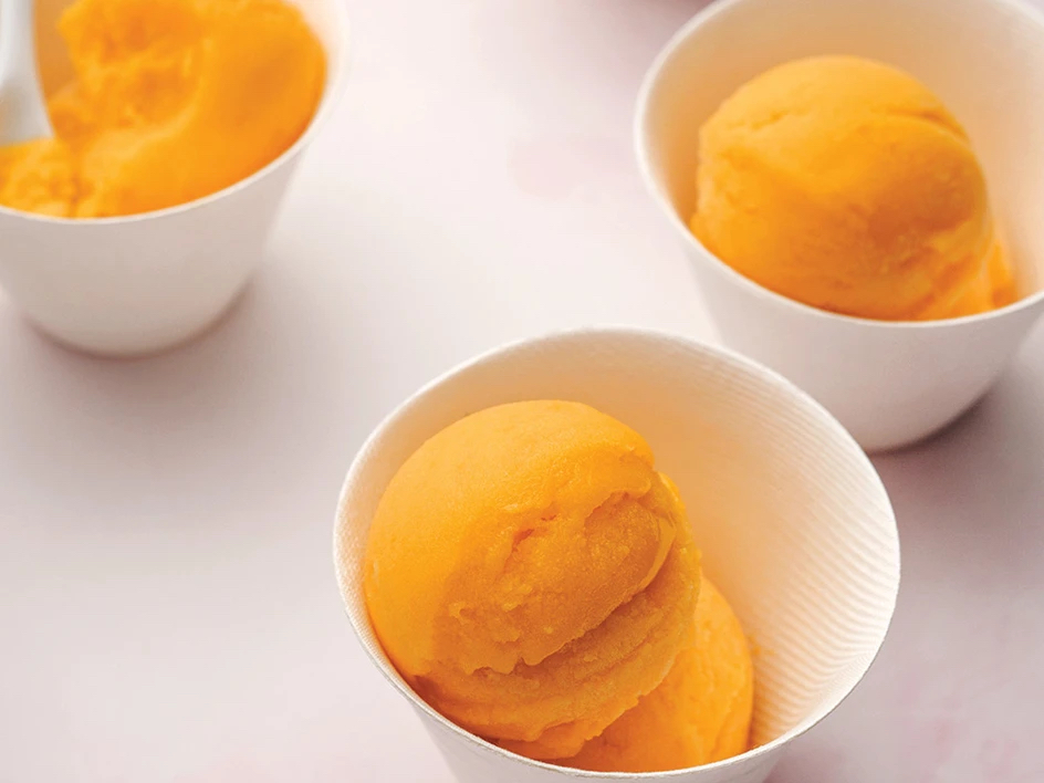 Mango sorbet
