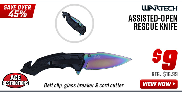 Wartech Assisted-Open Rescue Knife