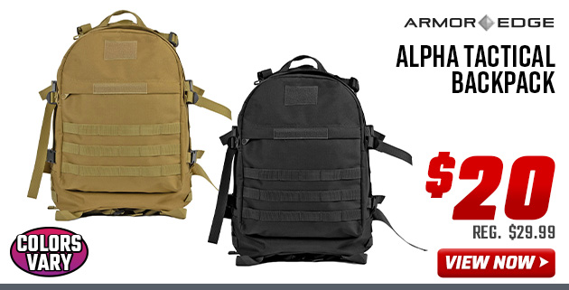 Armor Edge Alpha Tactical Backpack 