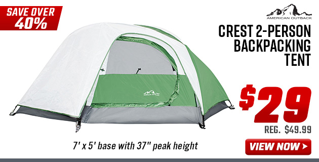American Outback Crest 2-Person Backpacking Tent