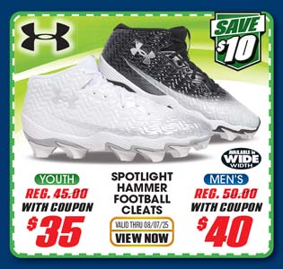 Under Armour Spotlight Hammer Men's Wide Football Cleats