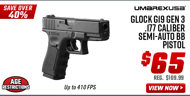 Umarex Glock G19 Gen 3 .177 Caliber Semi-Auto BB Pistol