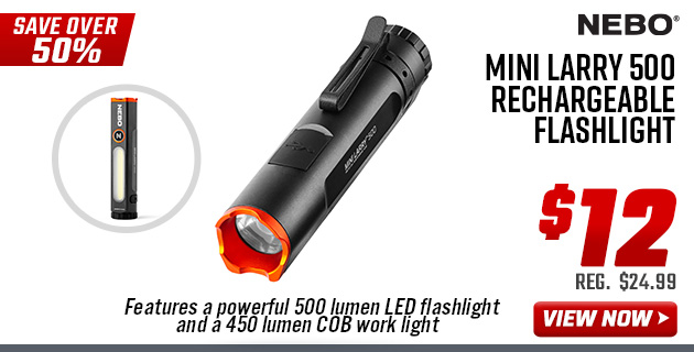 NEBO Mini Larry 500 Rechargeable Flashlight