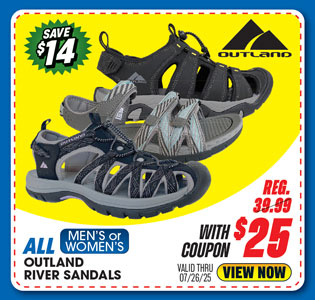 All Men's or Women's Outland River Sandals 