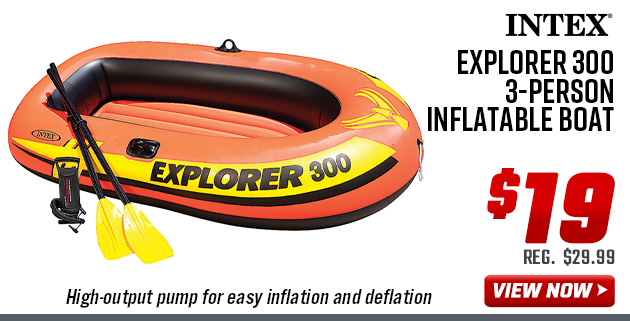 Intex Explorer 300 3-Person Inflatable Boat Set