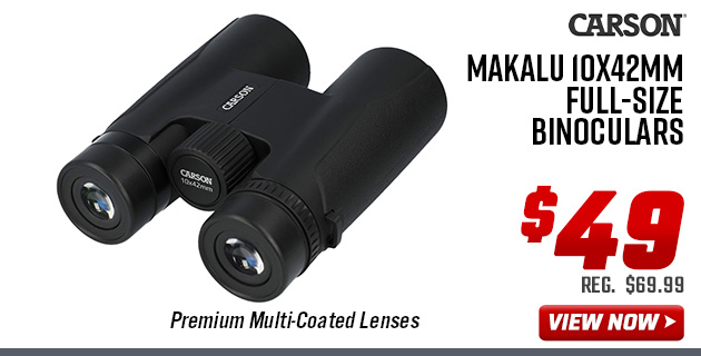 Carson Makalu 10x42mm Full-Size Binoculars