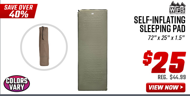 World Famous Sports Self-Inflating Sleeping Pad