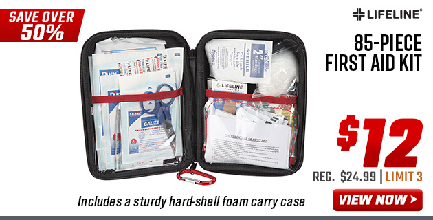 Lifeline 85-Piece First Aid Kit