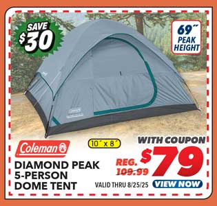 Coleman Diamond Peak 5-Person Dome Tent