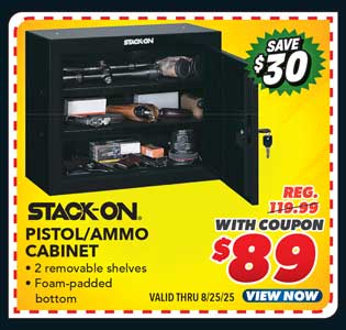 Stack-On Steel Pistol/Ammo Cabinet