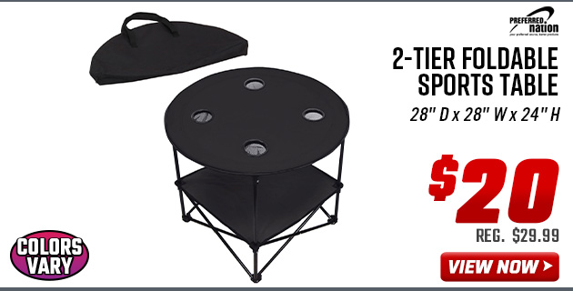 Preferred Nation 2-Tier Foldable Sports Table