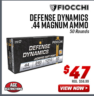 Fiocchi Defense Dynamics .44 Magnum Ammo