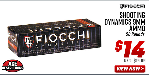 Fiocchi Shooting Dynamics 9mm Ammo