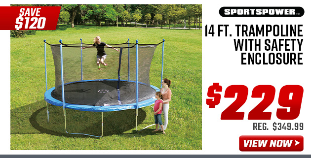 Sportspower 14 Ft. Trampoline with Safety Enclosure