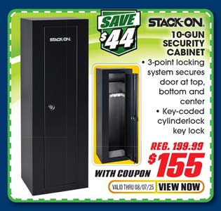 Stack-On 10 Gun Security Cabinet