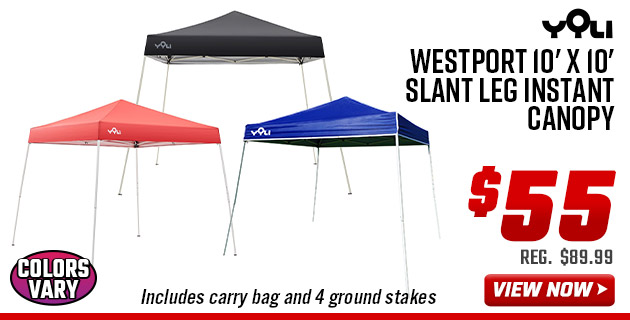 Yoli Westport 10' x 10' Slant Leg Instant Canopy