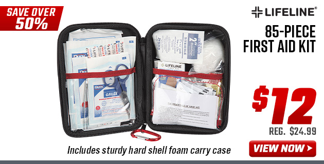 Lifeline 85-Piece First Aid Kit