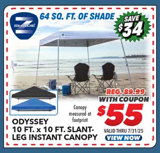 Z-Shade Odyssey 10' x 10' Slant Leg Instant Canopy
