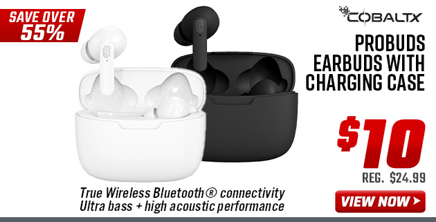 Cobaltx Probuds Earbuds with Charging Case